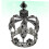 Crown Decorations Baroque Crown Black 1Pcs 3