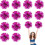 Set van 12 metallic cheer-pompons van 30 cm 1