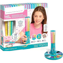 Quick-Click Bracelet Maker Kit with Beads, Easy Click Design, DIY Charm Jewelry Kit for Girls – Compatible with Standard Charms