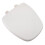 Asiento de inodoro redondo blanco de MDF – Comodidad de lujo, ajustable 1