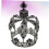Crown Decorations Baroque Crown Black 1Pcs 6