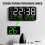 Modern LED Digital Alarm Clock - Date Temperature Display with Brightness Control Dual Power Options 5