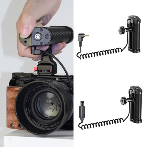 Πλαϊνή λαβή DSLR από αλουμίνιο με απελευθέρωση κλείστρου 2,5 mm 1