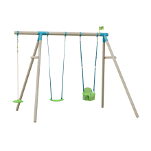 Build Your Own TP Knightswood Double Wooden Swing Frame & Extension