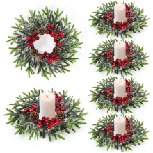 Mini Norfolk Pine Christmas Wreath – 3 inch