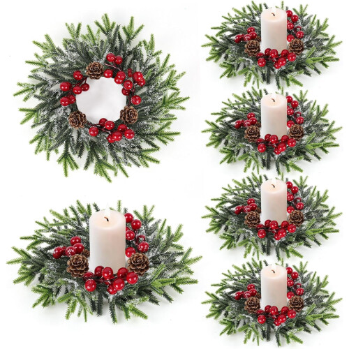 Mini Norfolk Pine Christmas Wreath – 3 inch