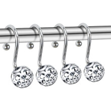 Crochets de rideau de douche Chictie dorés en laiton antirouille, lot de 12.