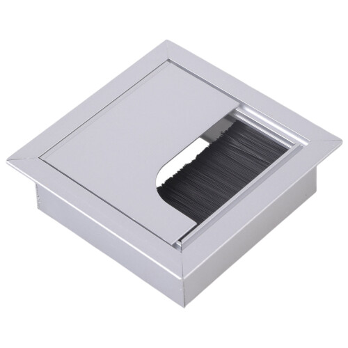 Passe-câbles en alliage d'aluminium pour bureau (1 pièce)