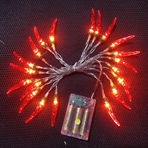 Red Chili String Lights, USB or Battery Powered, 3m/5m/6m/8m