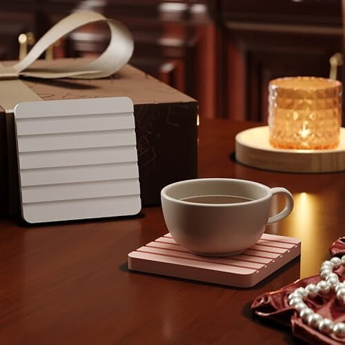 Σετ σουβέρ 2 τεμαχίων από διατομίτη, απορροφητικά, μη κολλώδη, ανθεκτικά, 2