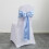 Silver Chair Sash Bow with Flower, 10.8 in, Wedding 4