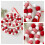 Pom Pom Garland Felt Ball Decor 6 ft Red White 7