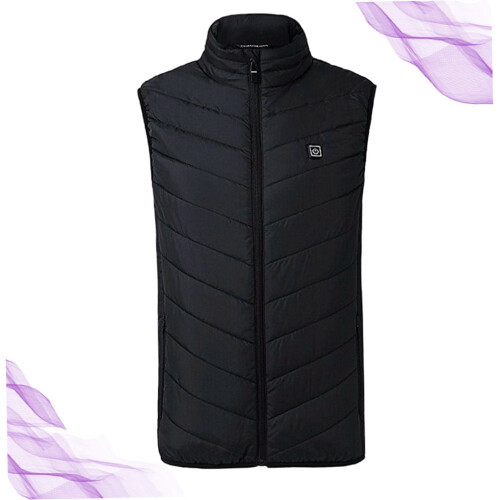 Men Body Warmers Temperature Control Black 1Set 2