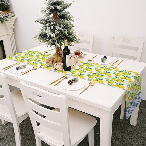 Small Fresh Table Flag Spring And Summer Flower Linen Print Tablecloth 9 2