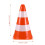 6-Pack Stackable Plastic Parking Cones with Reflective Strips for Traffic Safety and Control 5