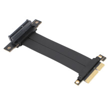 20 cm PCIe 4.0 x4 Kabel 16 Gbps Übertragung flexibel 180/90 Winkel