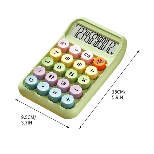 Dopamine Mechanical Keyboard Calculator – Ergonomic Round Keys, Multifunctional Math Tool for Elementary Learning, Home & Office Use 2