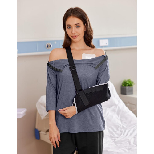 Women's Post-Shoulder Surgery Adaptive Shirts 3/4 Sleeve 1