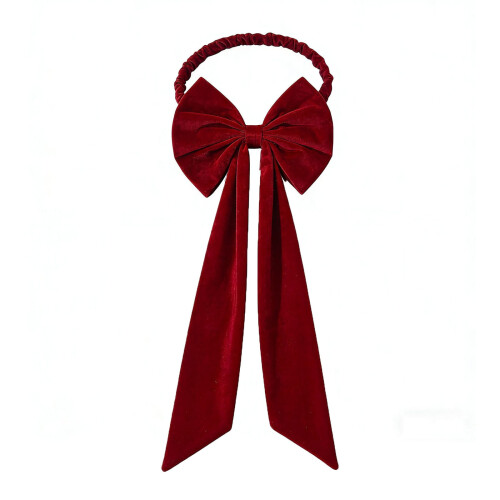 Weihnachtsstuhlüberzug mit roter Schleife – 1 Stück 2