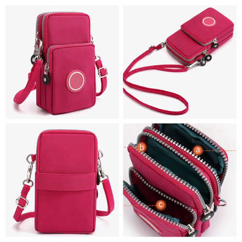 Τσάντα Crossbody για άνδρες και γυναίκες, casual σακίδιο ώμου, πολυχρηστικό σακίδιο 2