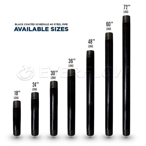 1 in.x 30 in. Black Steel Pipe 2