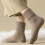 Γυναικείες μονόχρωμες κάλτσες μέχρι τη μέση της γάμπας, ζεστές χειμωνιάτικες 4