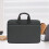 Bolsa impermeável para laptop de 15,6 a 16 polegadas, com proteção interna macia, estilo mensageiro compacto para negócios e faculdade (cinza) 6