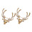 Καρφίτσα καρφίτσας vintage με χρυσό ελάφι και κράμα ψευδαργύρου, μοντέρνο πέτο, 2 5