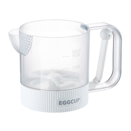Comfortable Handle Eggs Beater Semi Automatic Function-White