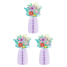 Colored Paper Vase Honeycomb Holiday Decoration for Easter-3 3