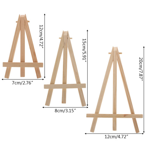 Wooden Easel Artwork Holder Stand Adjustable for Triangle Rack Shelf for Beginners Learning Crafts Creatio 2