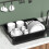 4-Pack 23 L Plastic Bus Box, Utility Bus Tubs, Black 4