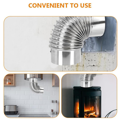 Strong Steel Chimney Pipe 90 Degree Turn For Safe-large 2