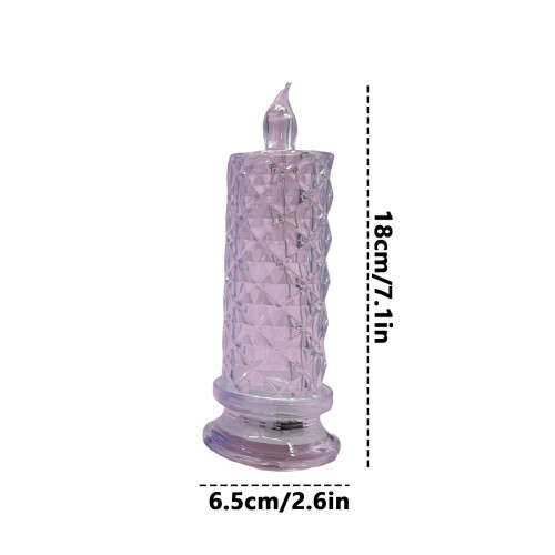 Flamfria LED-dekorationsljus transparenta 6 st 2
