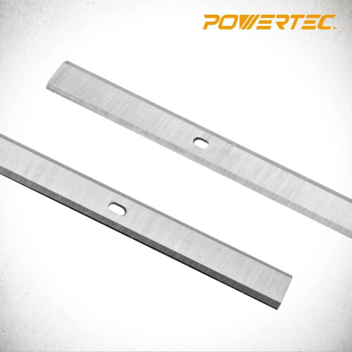 POWERTEC12804 12" Ανταλλακτικές λεπίδες πλανίσματος HSS για κεντρικά μηχανήματα, σετ 2 1