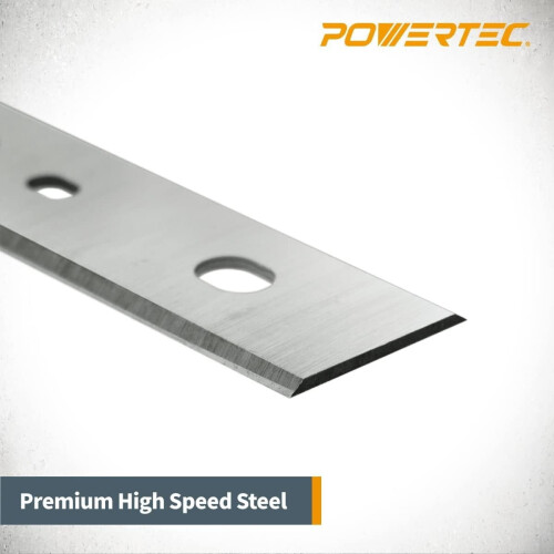 POWERTEC12804 12" Ανταλλακτικές λεπίδες πλανίσματος HSS για κεντρικά μηχανήματα, σετ 2 2