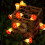 Κόκκινα φωτάκια LED σε σχήμα μανιταριού για το Halloween, τα Χριστούγεννα και την Ημέρα 5