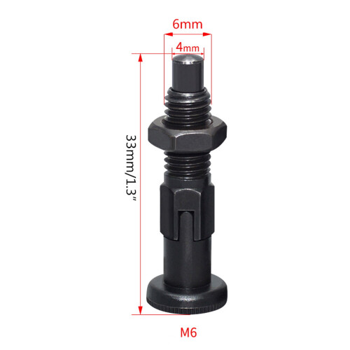 Self-locking Type Spring Plungers Fine Thread Screw Replacement Carbon Steel Fine Thread Knob Plunger Indexing Pins 1