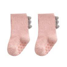 Anti Slip Warm Socks Non Skid Baby Toddler Socks with Grips Cute Dinosaur Shape Soft Thick Socks for Kids Boys Girls