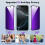 Προστατευτικό οθόνης 2 τεμαχίων συμβατό με iPhone16Pro, σκληρυμένο γυαλί 9H, ντεγκραντέ 2