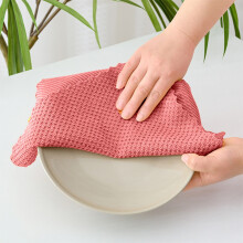 Chiffons de nettoyage de cuisine en microfibre ultra-fine – Sans traces, non pelucheux, compatibles avec la vaisselle, les comptoirs et les