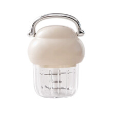 Hachoir à légumes manuel portable 350 ml, blanc