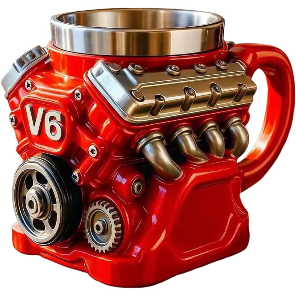 V6 Engine Coffee Mug For Car Enthusiasts, 11 Oz 968604277238