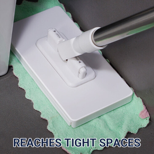 Balai-serpillère jetable pour le visage avec manche extensible de 100 cm 1