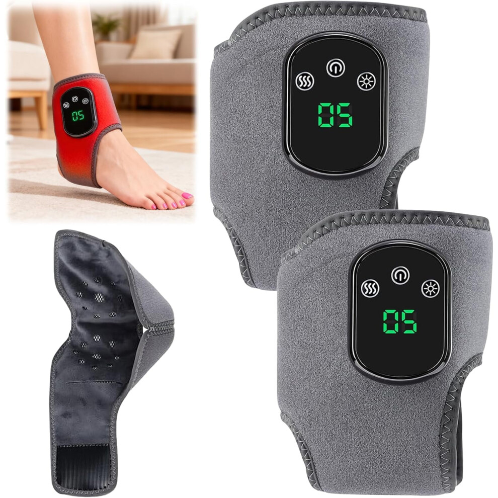 Triple-therapy Heated Foot & Ankle Massager Wrap