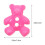 100Pcs Assorted Color Bear Shaped Buttons Plastic for Sewing DIY Clothing and Craft Projects 2
