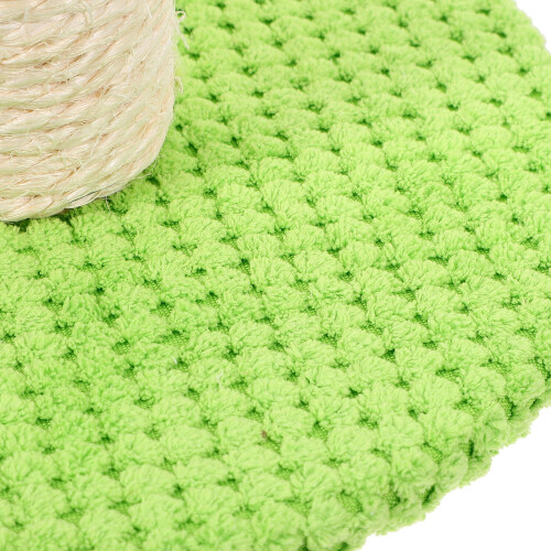 OULII Thickened Light Green Cat Scratching Pole Vertical Scratch Post for Daily Cat Activity 2