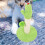 OULII Thickened Light Green Cat Scratching Pole Vertical Scratch Post for Daily Cat Activity 4