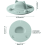 Silikon-Teebeutelhalterdeckel, hellgrün, 1er-Pack 2