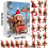 Calendar de Advent cu Maimuțe 2025 – 24 Ornamente Decorative 3